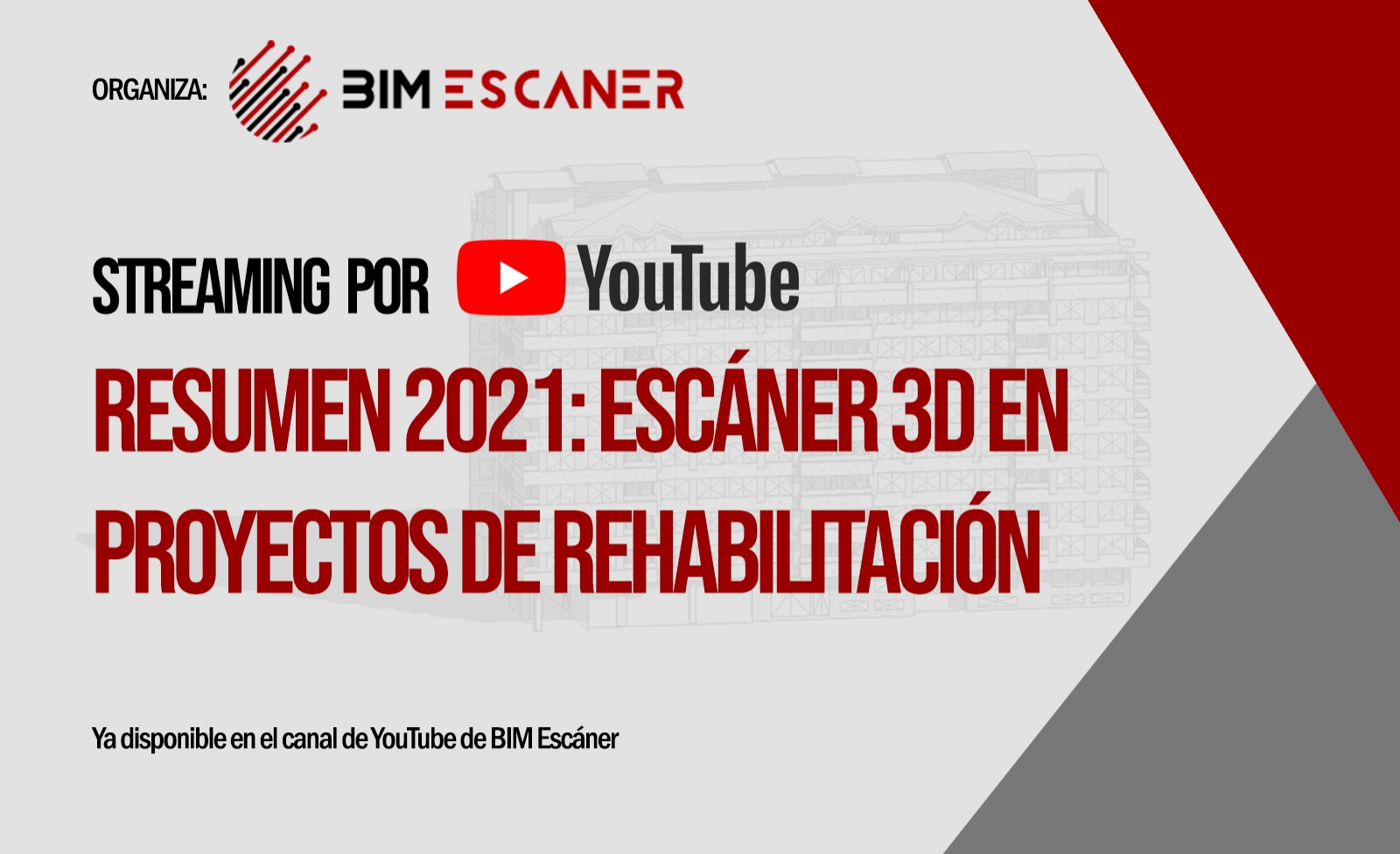 Ya disponible el directo de BIM Escáner en YouTube